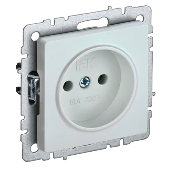 Розетка ИЭК BRITE 2P 10А жемчуг (РС10-1-0-БрЖ)