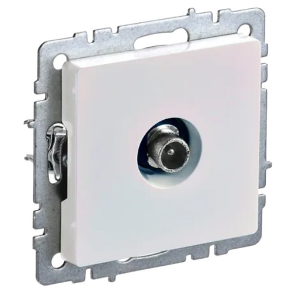 Розетка TV ИЭК BRITE проходная жемчуг (РТВ10-0-БрЖ)