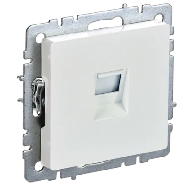 Розетка компьютерная ИЭК BRITE RJ45 кат.5E жемчуг (РК10-БрЖ)