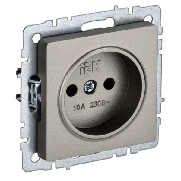 Розетка ИЭК BRITE 2P 10А шампань (РС10-1-0-БрШ)