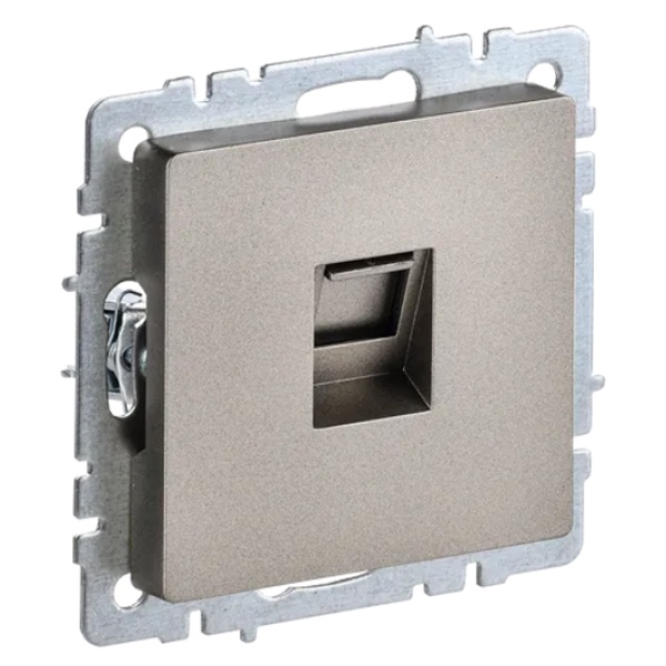 Розетка компьютерная ИЭК BRITE RJ45 кат.5E шампань (РК10-БрШ)