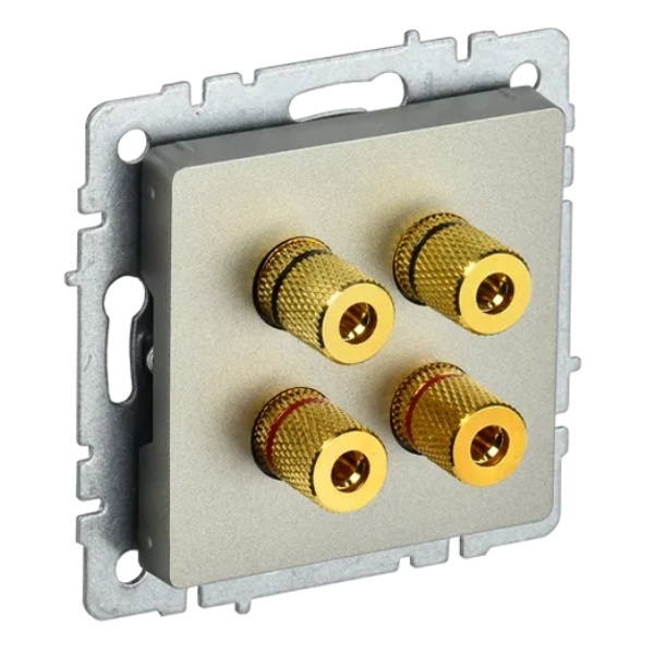 Аудиорозетка ИЭК BRITE шампань (РА10-БрШ)