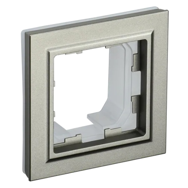 Рамка на 1 пост IP44 ИЭК BRITE шампань (РУ-1-БрШ-44)