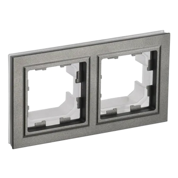 Рамка на 2 поста IP44 ИЭК BRITE шампань (РУ-2-БрШ-44)