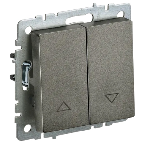 Выключатель жалюзи ИЭК BRITE 10А бронза (ВС10-1-5-БрТБ)