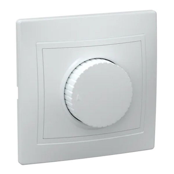 Светорегулятор поворотный 25-400Вт Generica КВАРТА белый (ВСР10-1-0-КБ)