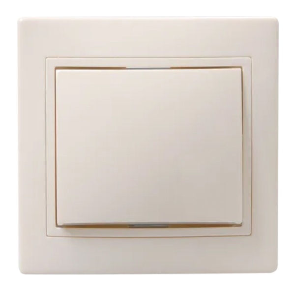 Выключатель 1-клавишный Generica КВАРТА 10А кремовый (ВС10-1-0-ККм)