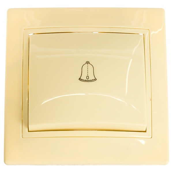 Кнопка 1-клавишная 10А Generica КВАРТА белый (ВСк10-1-0-ККм)