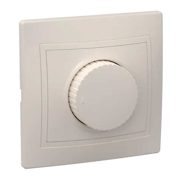 Светорегулятор поворотный 25-400Вт Generica КВАРТА кремовый (ВСР10-1-0-ККм)