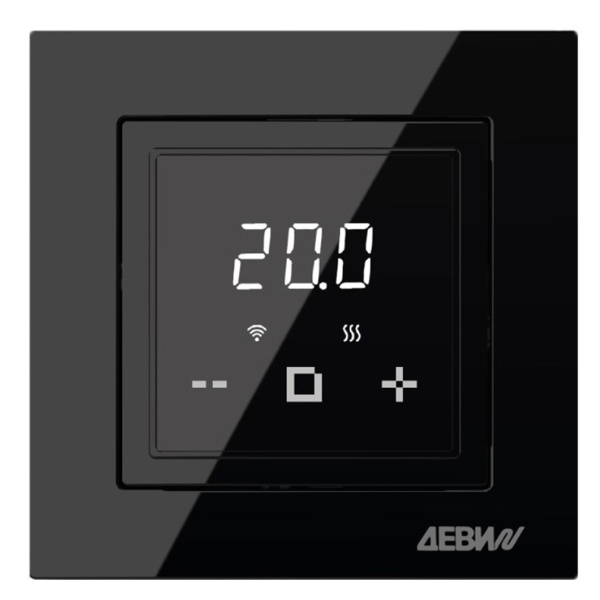 Терморегулятор Деви Classy (замена DEVIreg Touch) с датчиком пола и воздуха, черный