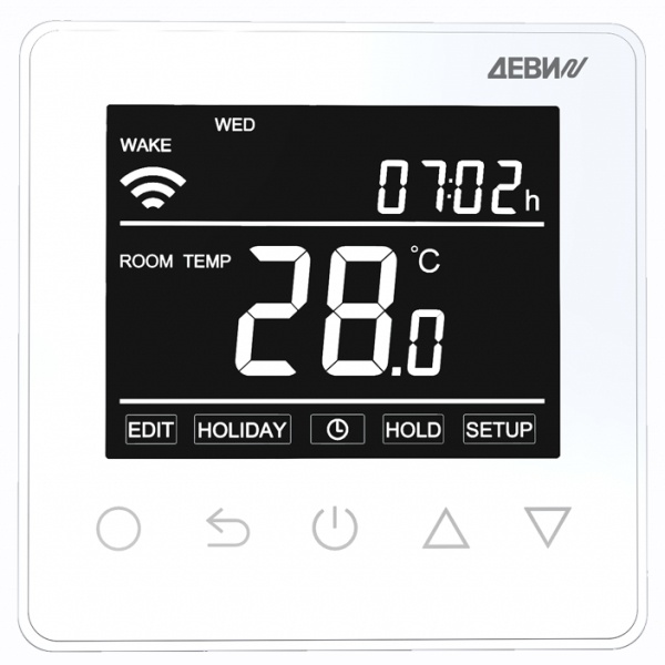 Терморегулятор Деви Prime (замена DEVIreg Smart) интеллектуальный с WI-FI, белый, 16A