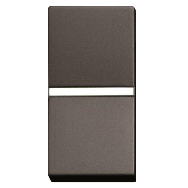 Механизм 1-клавишного 2-полюсного выключатель 1 модуль ABB Zenit, антрацит (N2101.2 AN)