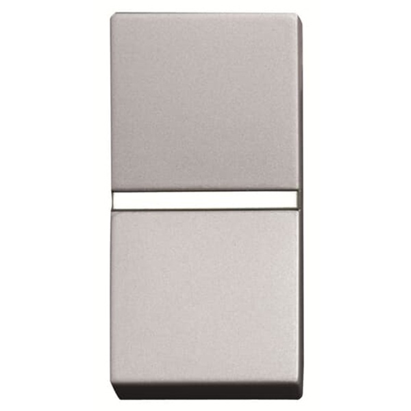 Механизм 1-клавишного 2-полюсного выключатель 1 модуль ABB Zenit, серебристый (N2101.2 PL)