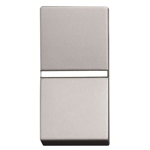 Одноклавишный выключатель 1 модуль ABB Zenit, серебристый (N2101 PL)