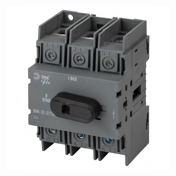 Выключатель-разъединитель ЭРА Pro ВНК-32-31130 3П 80А с фронтальной ручкой mvr20-3-080E
