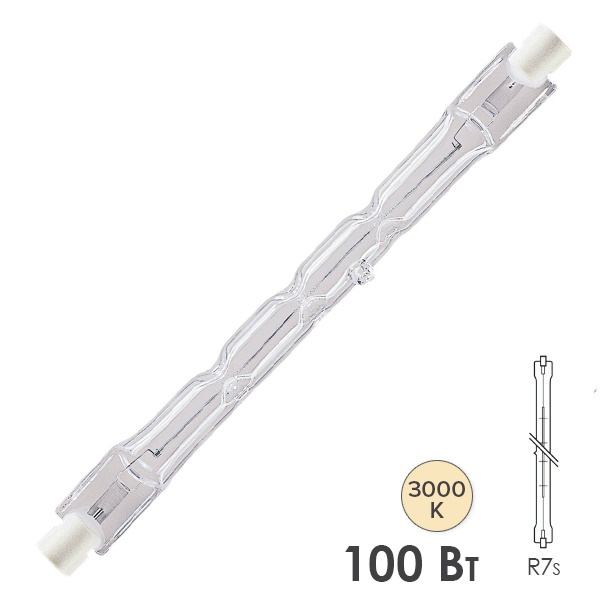 Лампа галогенная линейная Foton HL 78 100W R7s 220V 74.9mm
