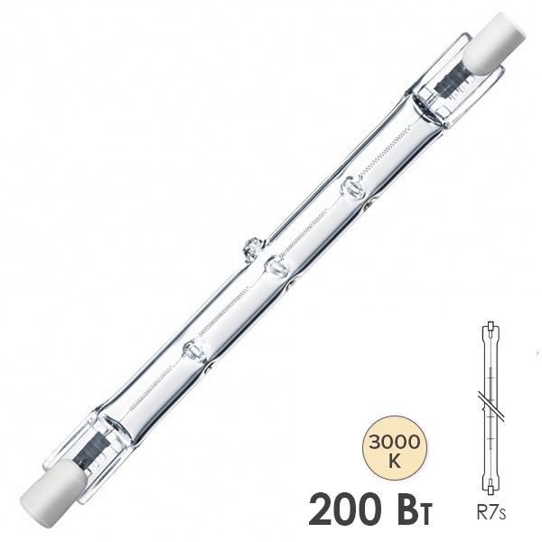 Лампа галогенная линейная Foton HL117 200W R7s 220V 114.2mm