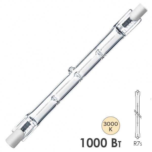 Лампа галогенная линейная Foton HL189 1000W R7s 220V 185.7mm