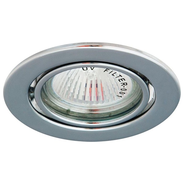 Светильник Feron DL11/DL3202 точечный MR16 G5.3/GU5.3 хром поворотный штампованный