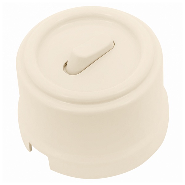 Накладная кнопка 1-клавишная Bironi Лизетта пластик Песочное золото (клавишный)