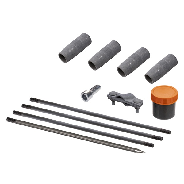 Комплект заземления TDM №22, на основе заостренных стальных оцинкованных штырей D16 6м