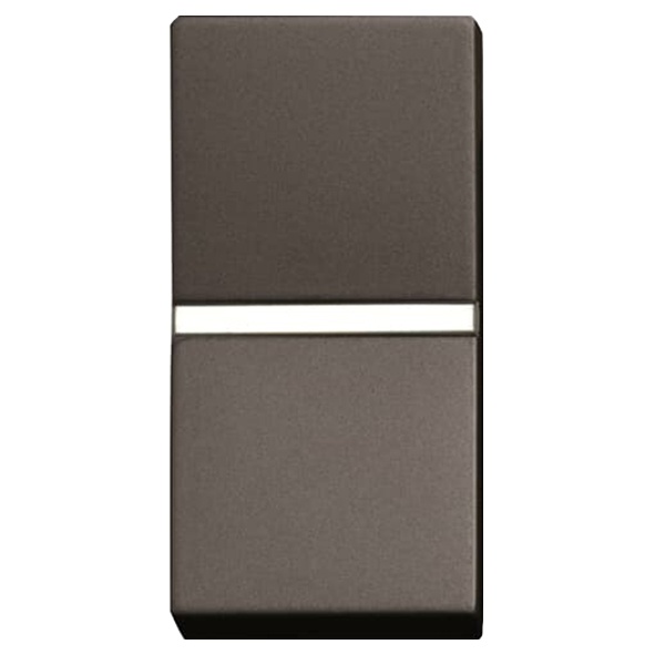 Одноклавишный перекрестный переключатель 1 модуль ABB Zenit, антрацит (N2110 AN)