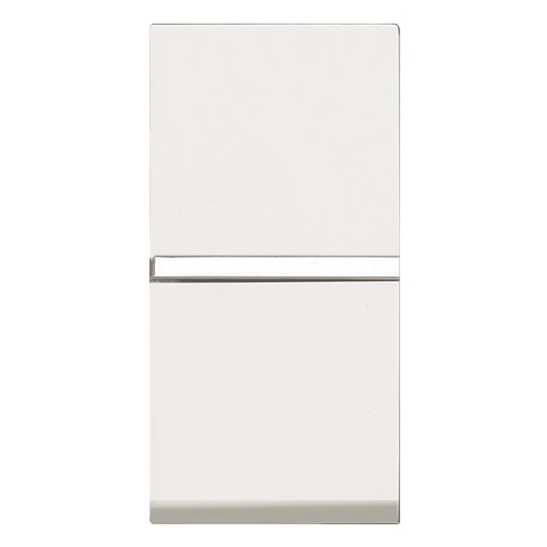 Одноклавишный перекрестный переключатель 1 модуль ABB Zenit, альпийский белый (N2110 BL)