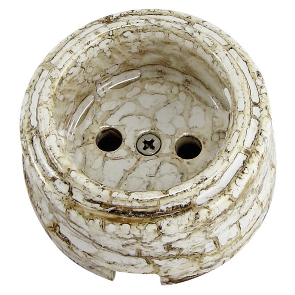 Накладная розетка TDM Болонь 2П 10А 250В фарфор мраморный