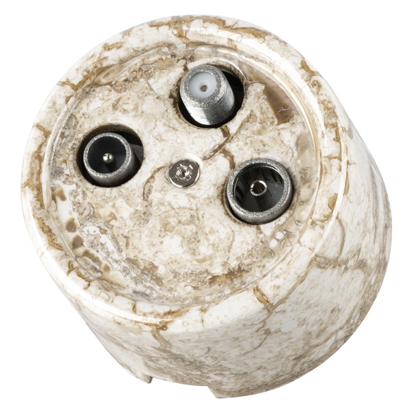 Накладная розетка TV-R-SAT оконечная TDM Болонь фарфор мраморный