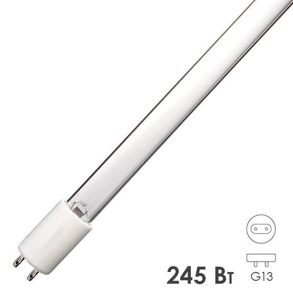 Лампа амальгамная LightBest GPHHVA 1200T6 G13 245W 2,1A L1200mm