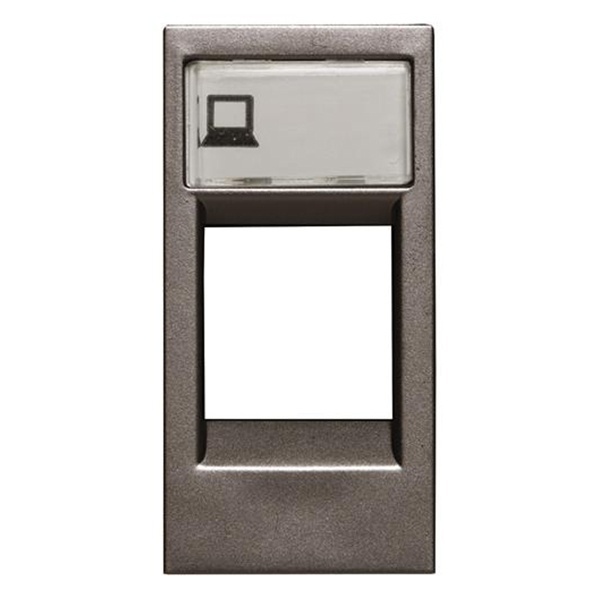 Накладка для суппортов/разъёмов типа 2017... и 2018...1м ABB Zenit, антрацит (N2118.1 AN)