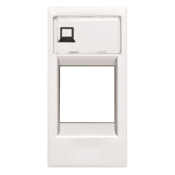 Накладка для суппортов/разъёмов типа 2017... и 2018...1м ABB Zenit, альпийский белый (N2118.1 BL)