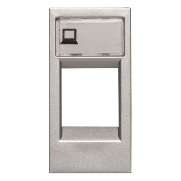 Накладка для суппортов/разъёмов типа 2017... и 2018...1м ABB Zenit, серебристый (N2118.1 PL)