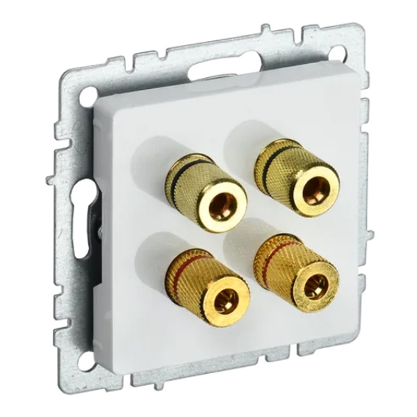 Аудиорозетка ИЭК BRITE белый (РА10-БрБ)