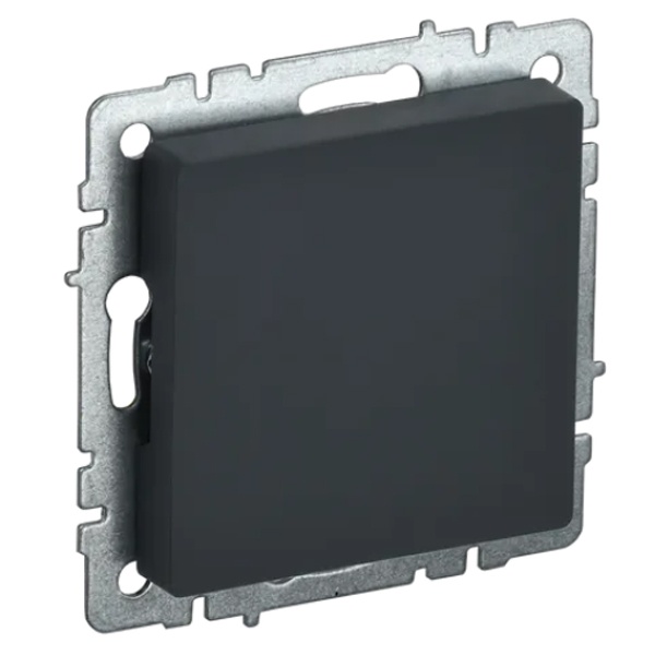 Заглушка с суппортом ИЭК BRITE графит (МЗ10-БрГ)