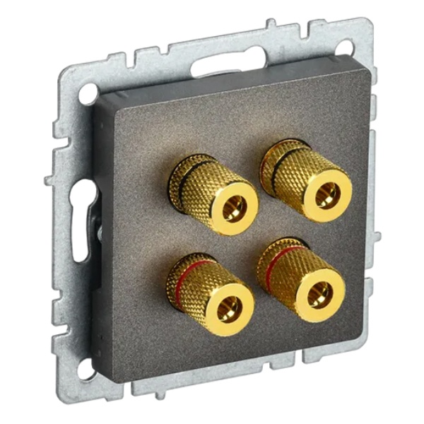 Аудиорозетка ИЭК BRITE бронза (РА10-БрТБ)