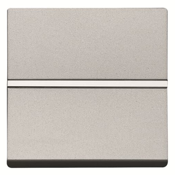 Механизм 1-клавишного 2-полюсного выключатель 2 модуля ABB Zenit, серебристый (N2201.2 PL)