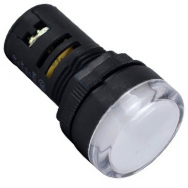 Индикатор Chint ND16-22DS/2 белый d22мм AC/DC24В (R)