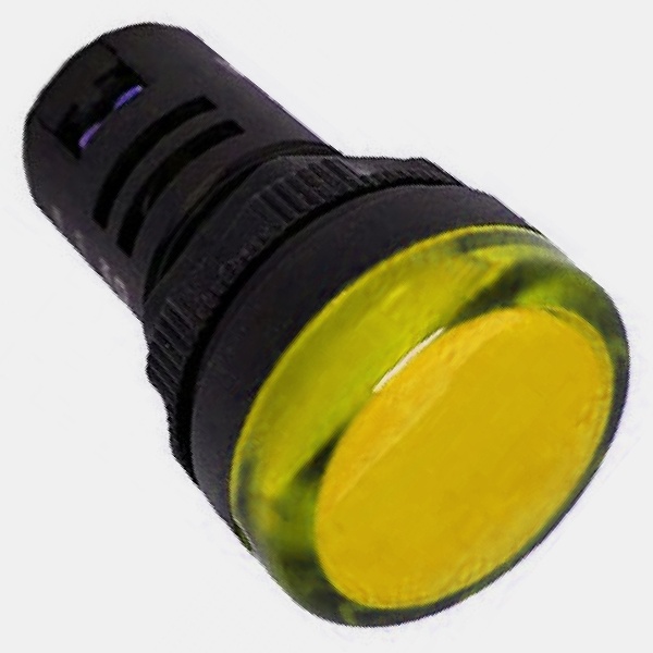 Индикатор Chint ND16-22DS/2 желтый d22мм AC/DC24В (R)