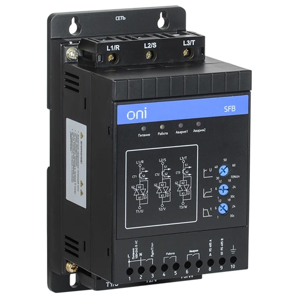 Устройство плавного пуска ONI (ИЭК) SFB 3Ф 380В 5,5кВт 11A Uупр 110-220В Modbus