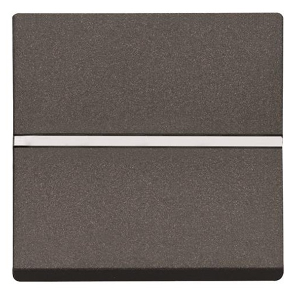 Одноклавишный переключатель 2 модуля ABB Zenit, антрацит (N2202 AN)