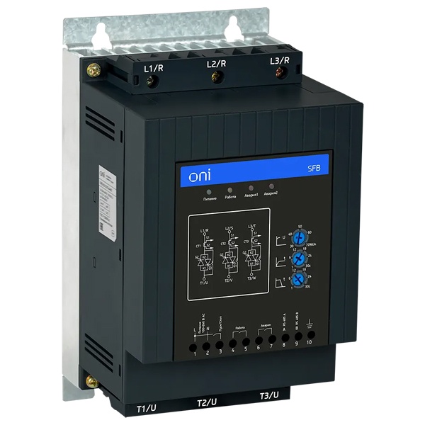 Устройство плавного пуска ONI (ИЭК) SFB 3Ф 380В 55кВт 110A Uупр 110-220В Modbus