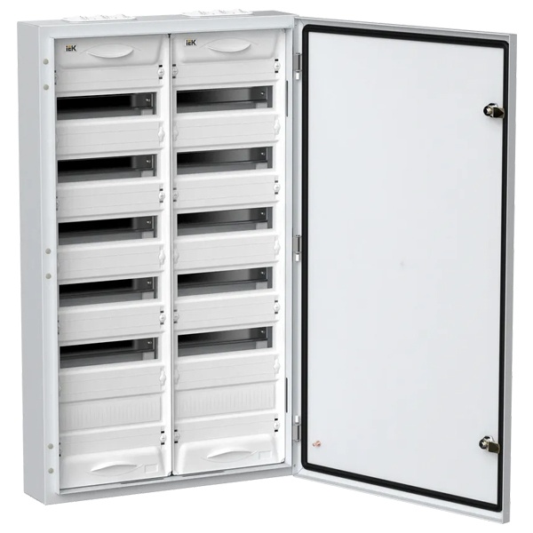Корпус металлический навесной ИЭК TITAN 5 ЩРн-144 144(2х6х12) модуля одна дверь IP54 белый