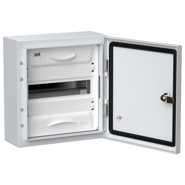 Корпус металлический навесной ИЭК TITAN 5 ЩРн-12 12 модулей одна дверь IP54 белый