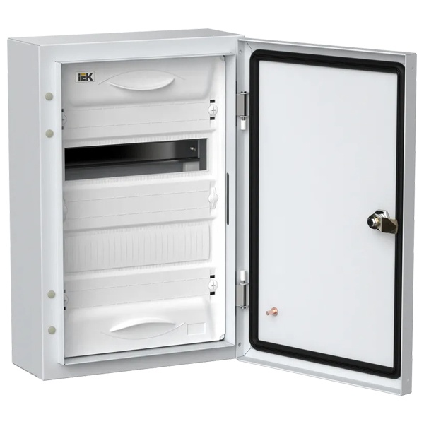 Корпус металлический навесной ИЭК TITAN 5 ЩРн-24 24(2х12) модуля одна дверь IP54 белый