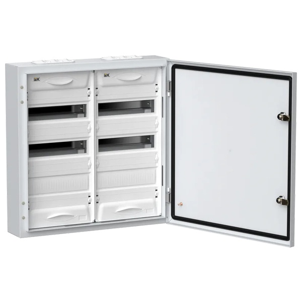Корпус металлический навесной ИЭК TITAN 5 ЩРн-72 72(2х3х12) модуля одна дверь IP54 белый