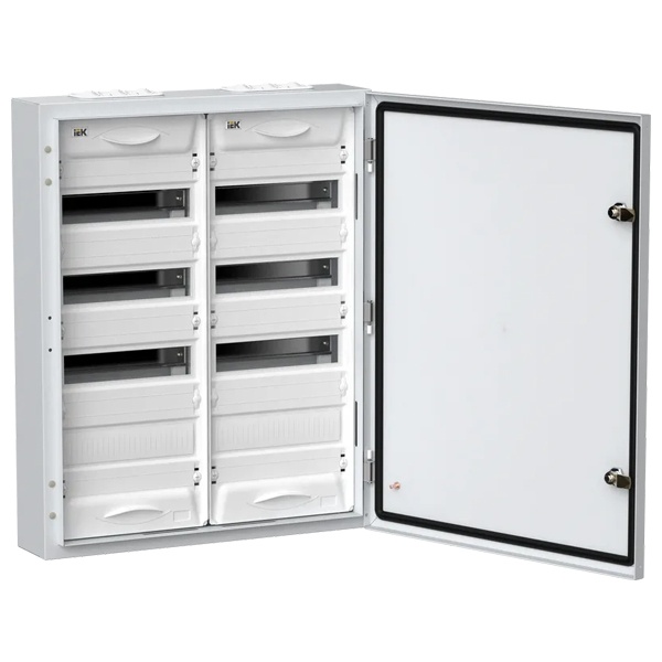 Корпус металлический навесной ИЭК TITAN 5 ЩРн-96 96(2х4х12) модулей одна дверь IP54 белый