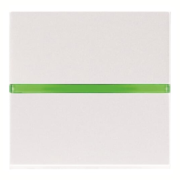 Одноклавишная кнопка с НО и подсветкой 2 модуля ABB Zenit, альпийский белый (N2204.5 BL)