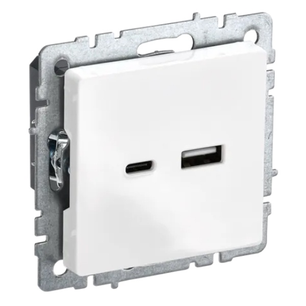 Зарядка ИЭК BRITE USB A+С 3,1А белый (РЮ11-1-БрБ)