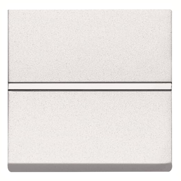 Одноклавишная кнопка с НО контактом 2 модуля ABB Zenit, альпийский белый (N2204.7 BL)